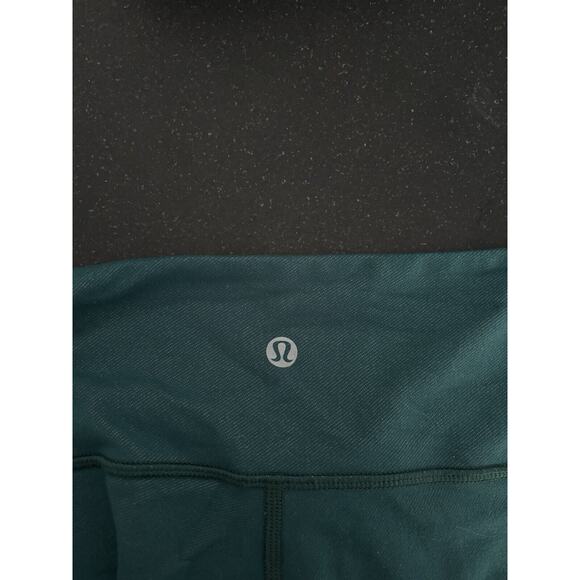 EUC Lululemon Wunder Under III 28” Deep Green Size 6 Yoga Pilates Working Out - Picture 8 of 9